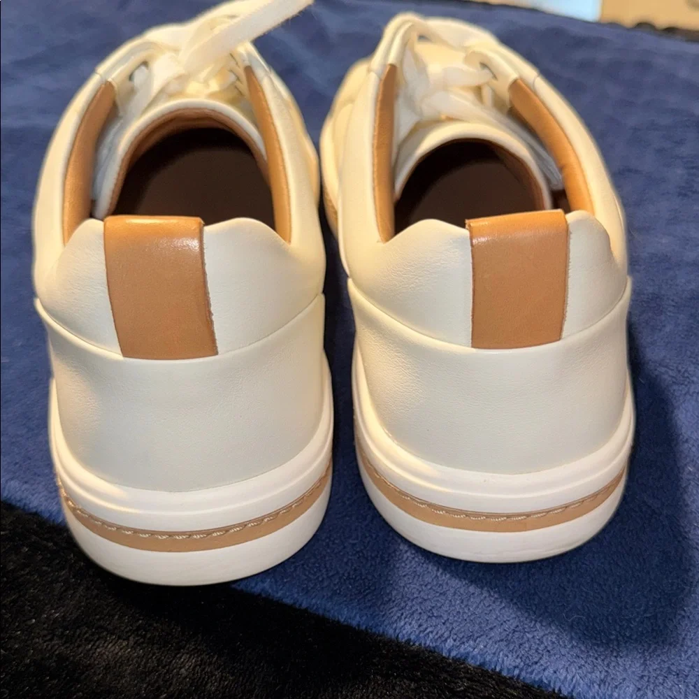 Clark’s Un Maui Lace Men's White Leather Casual Sneakers - Picture 6 of 10